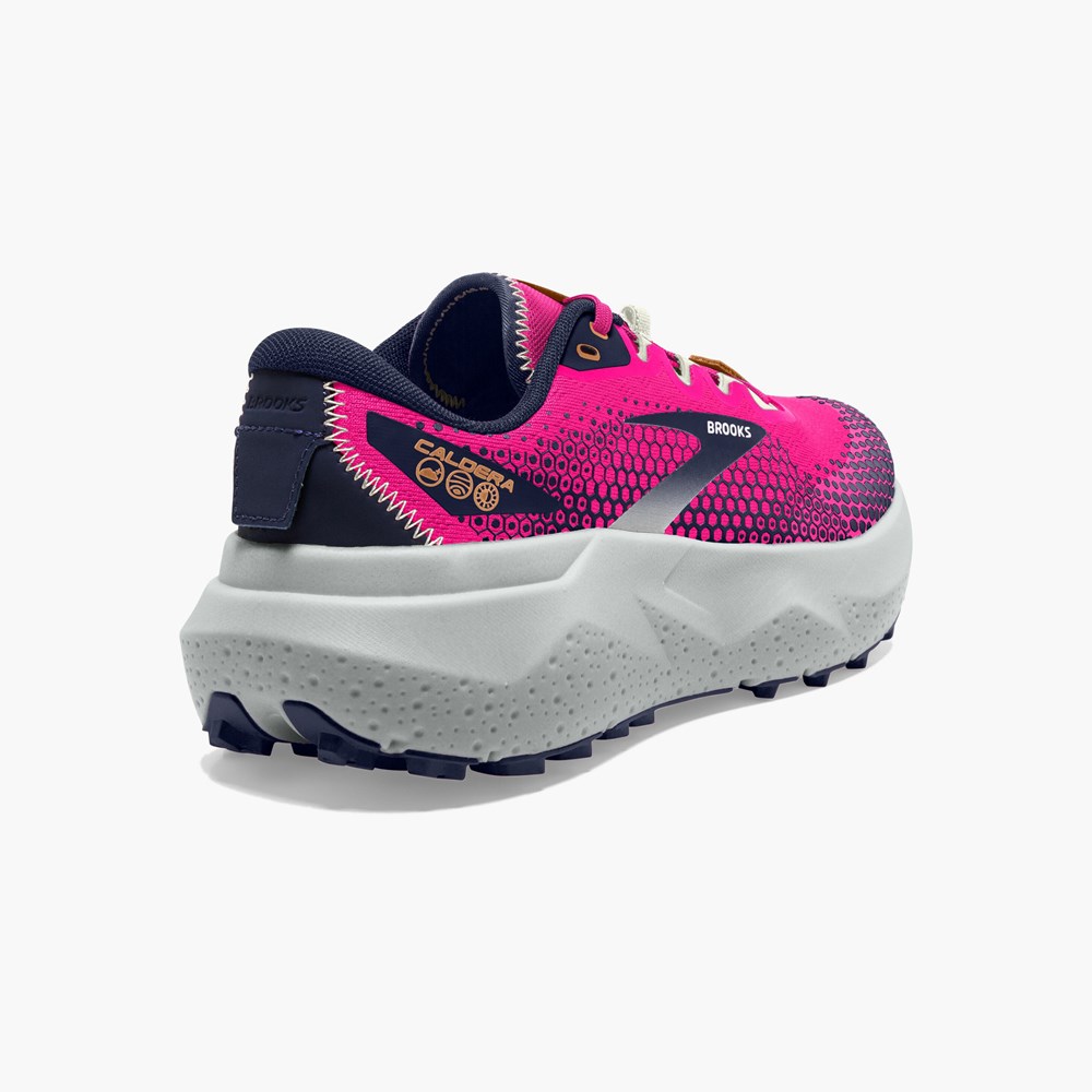 Chaussure Trail Running Brooks Caldera 6 Long Distance Citron Noir Femme | DEH-0629094